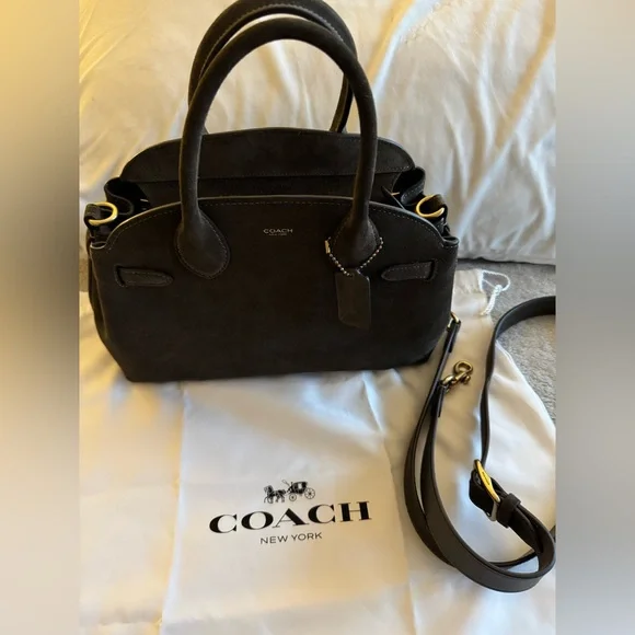 Coach Empire 28 Olive Green Suede - Picture 5 of 15